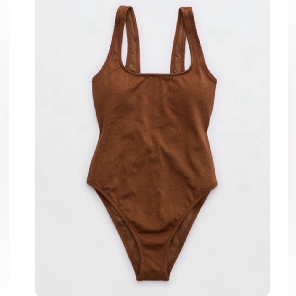 Aerie one piece brown swimsuit
